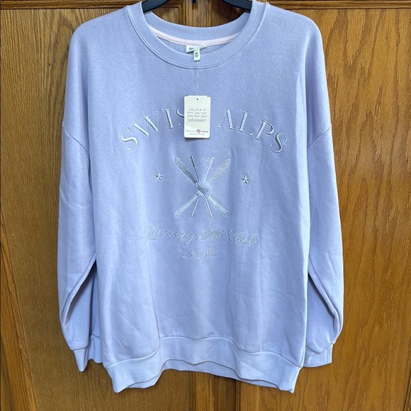 Self Esteem Other - Self Esteem Purple Crewneck Sweater Soft and Casual